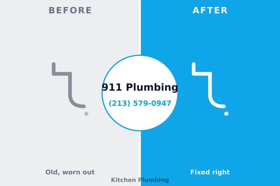 Before and after: plumbing repair Kensington Park, FL